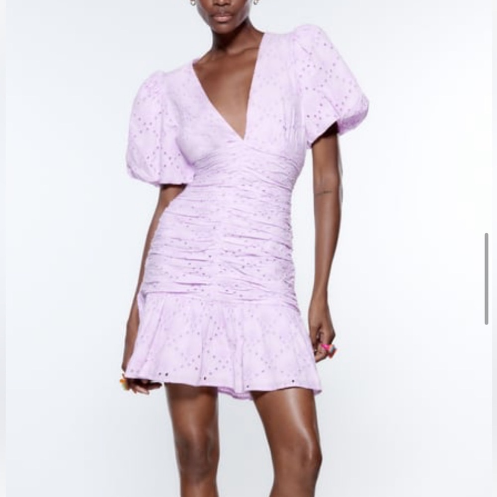 Zara lilac mini dress